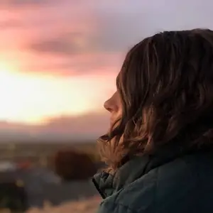 audrey ford watching the sun set