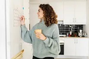 woman trying to calculate how far along she is after ivf transfer