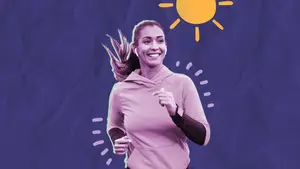 woman jogging