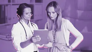 doctor and patient discussing pcos later in life
