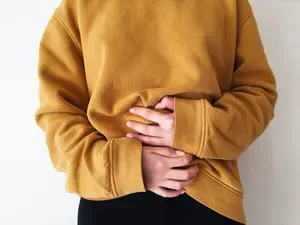 woman with menstrual cramps