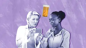 doctor and patient discussing muscle relaxers for period cramps