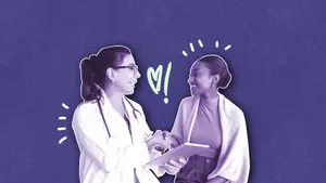 woman choosing a fertility doctor