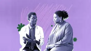 doctor and patient discussing a failed fet