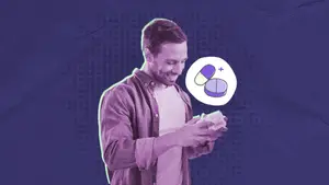man choosing male fertility supplements