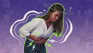 woman suffering from endometriosis pain