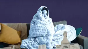 woman dealing with iron deficiency and heavy periods