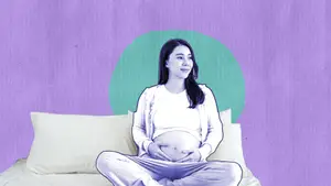 woman on bed rest while pregnant