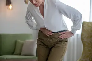 woman suffering from endometriosis pain