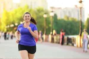woman jogging