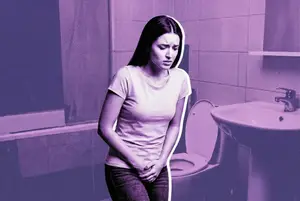 woman suffering from a uti