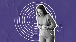 woman having ohss symptoms after her egg retrievals