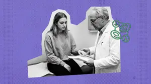 doctor informing his patient that she has iron deficiency anemia