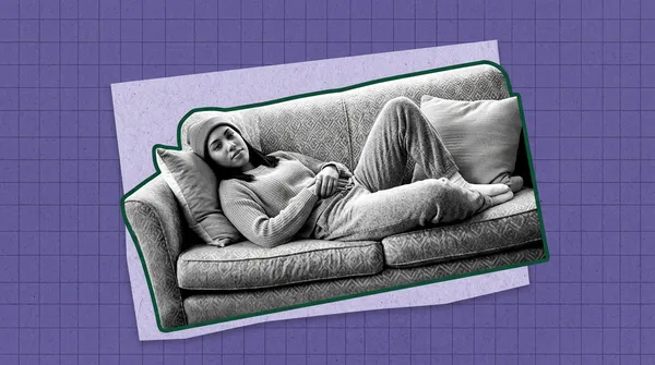 woman wondering why she is so tired on her period