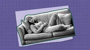 woman wondering why she is so tired on her period