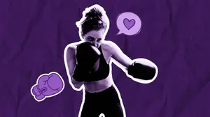 woman boxing