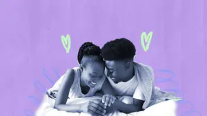 couple ttc being intimate