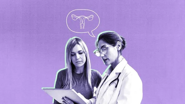 woman consulting with her doctor about endometritis vs endometriosis