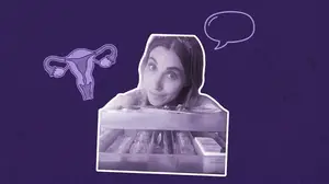 kelsey owens with a collection of ivf medications