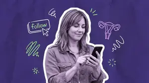 woman following menopause influencers