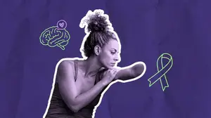 woman with ptsd staring out the window