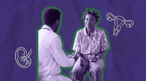 woman discussing ivf medications with her doctor