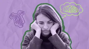 woman struggling with perinatal ocd