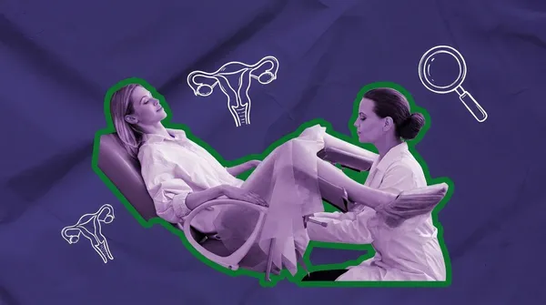 woman getting a pap smear