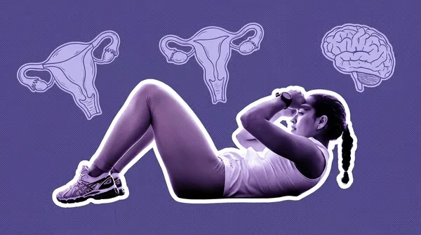 woman doing crunches to strengthen her physical health
