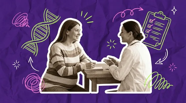 pregnant woman at her 10-week prenatal appointment