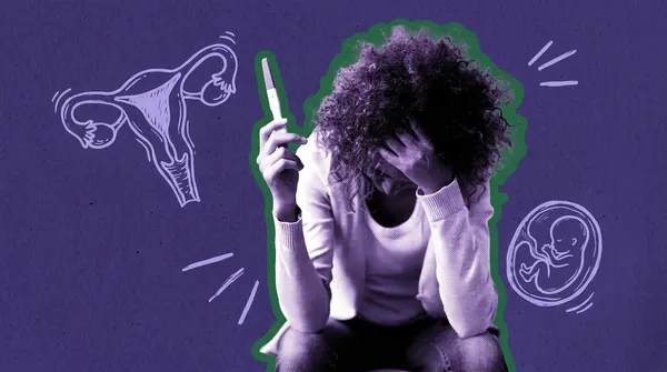 woman upset about a negative pregnancy test after ivf