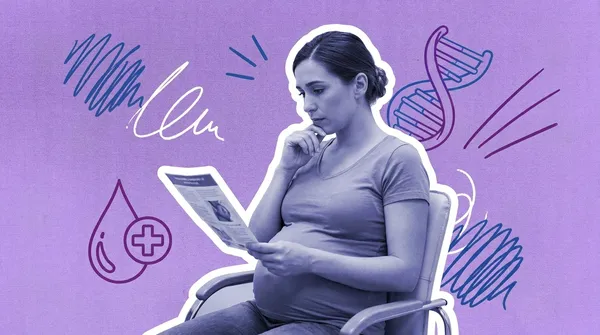 pregnant woman contemplating cell-free dna testing