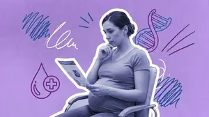 pregnant woman contemplating cell-free dna testing